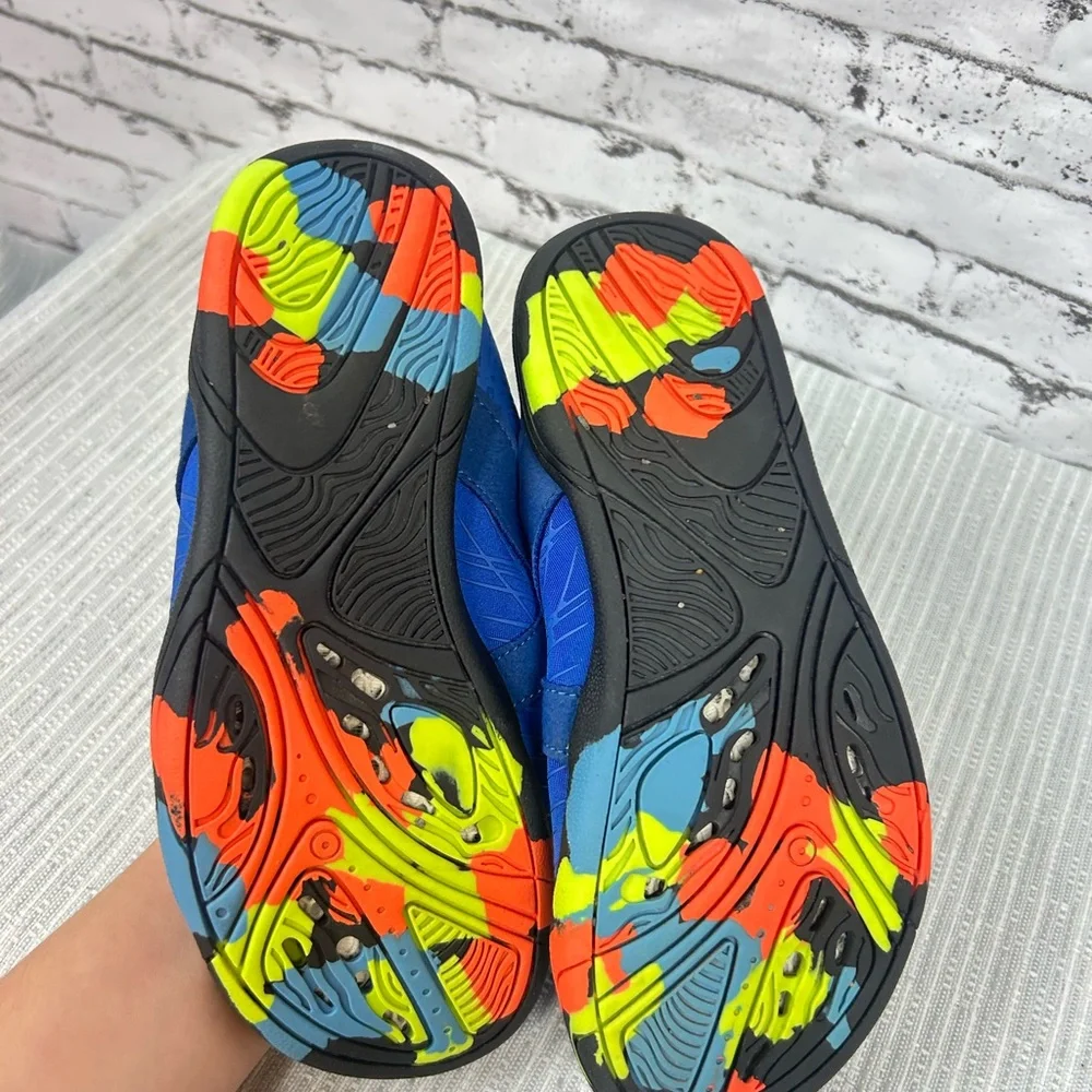 Kids' Unisex Summer Blue Water Shoes with velcro straps size 33